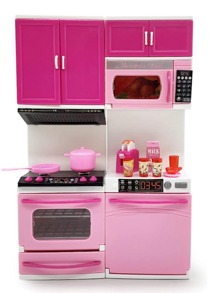 My Modern Kitchen Mini Toy Playset – Battery-Operated Kitchen for Kids