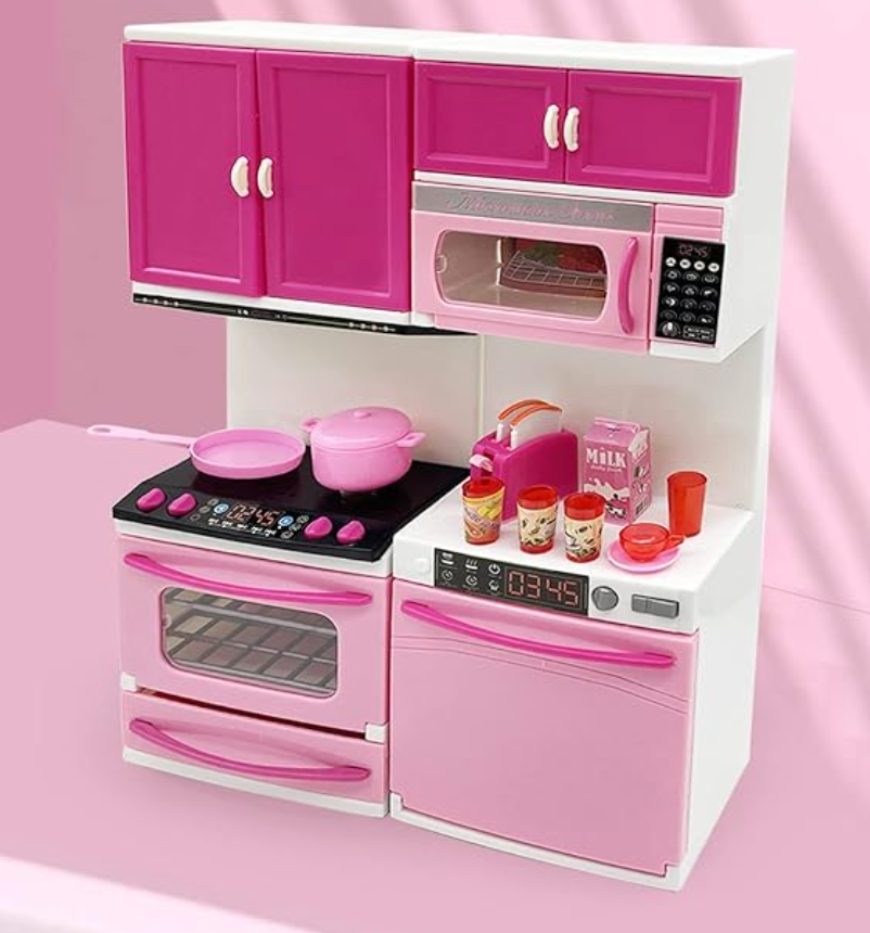 My Modern Kitchen Mini Toy Playset – Battery-Operated Kitchen for Kids