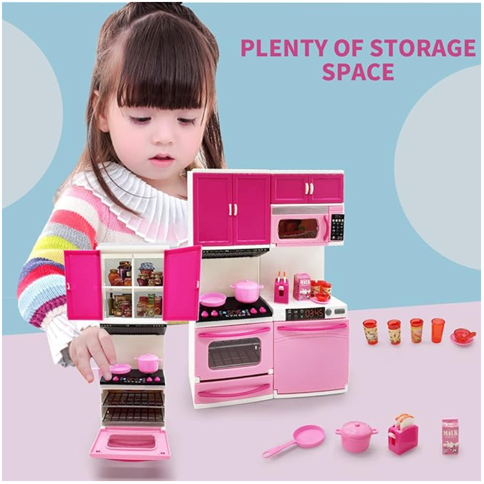 My Modern Kitchen Mini Toy Playset – Battery-Operated Kitchen for Kids