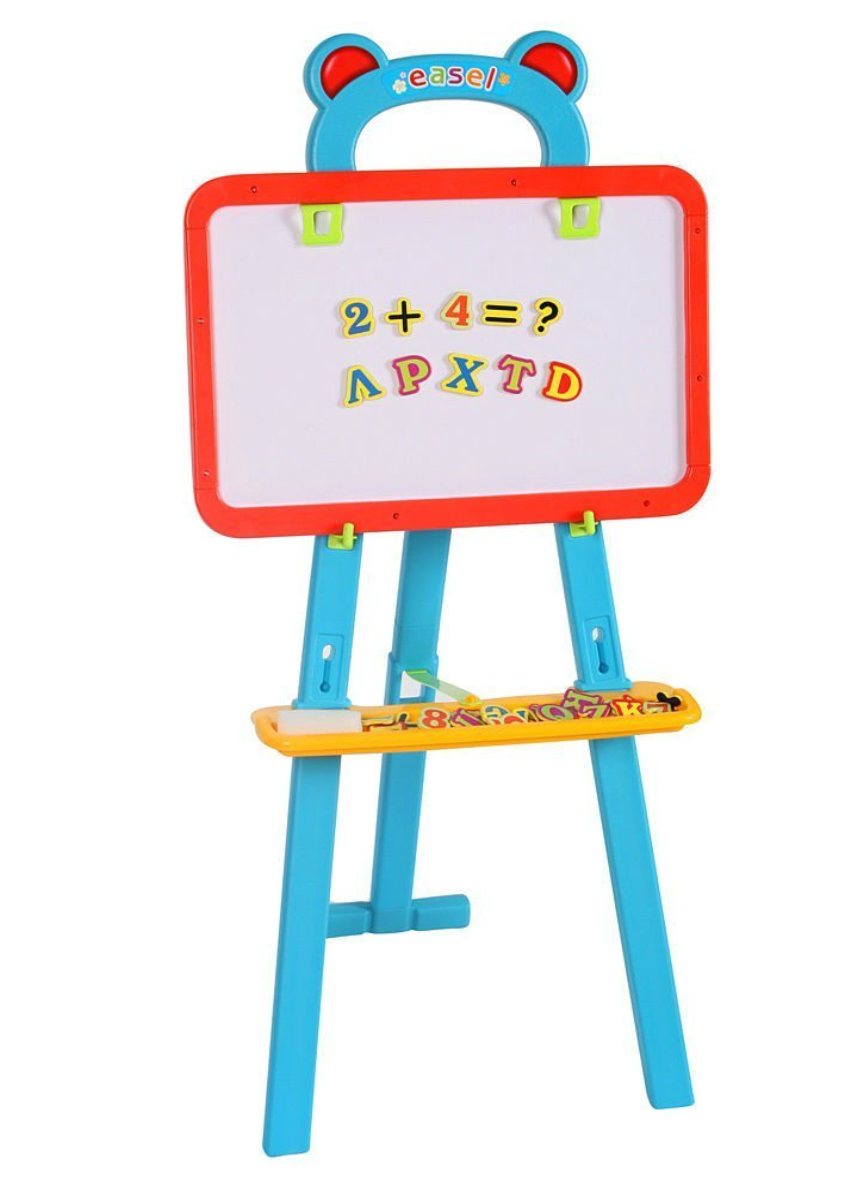 3-in-1 Learning Easel – Magnetic Whiteboard, Blackboard, and Educational Playset