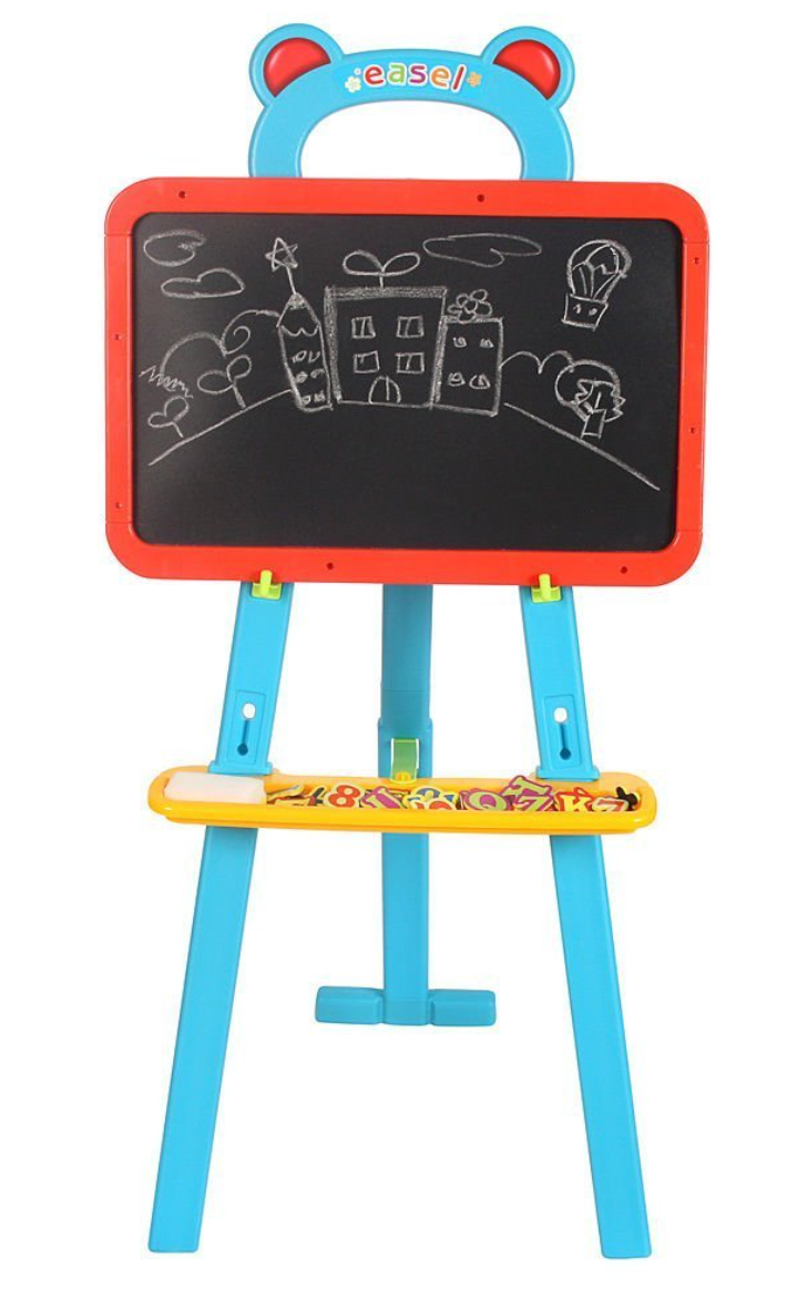3-in-1 Learning Easel – Magnetic Whiteboard, Blackboard, and Educational Playset