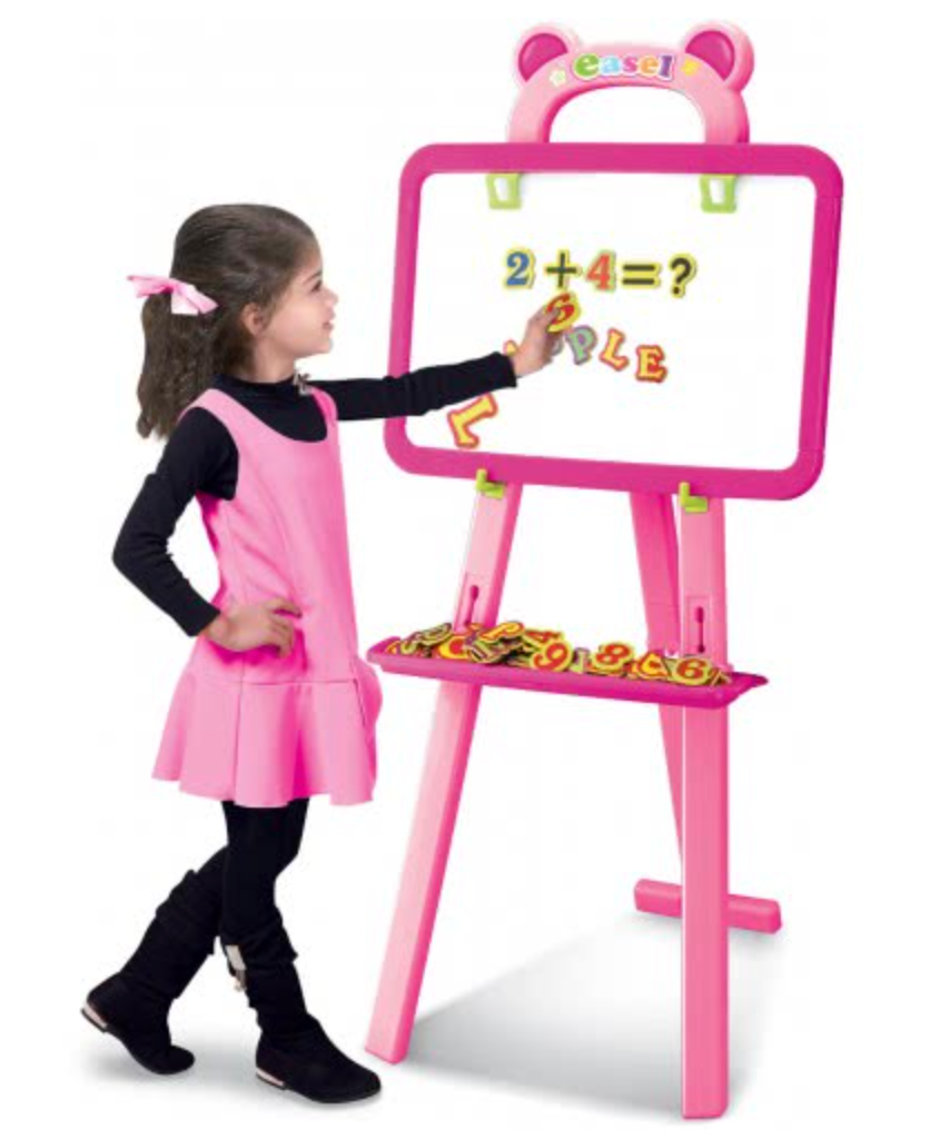 3-in-1 Learning Easel – Magnetic Whiteboard, Blackboard, and Educational Playset
