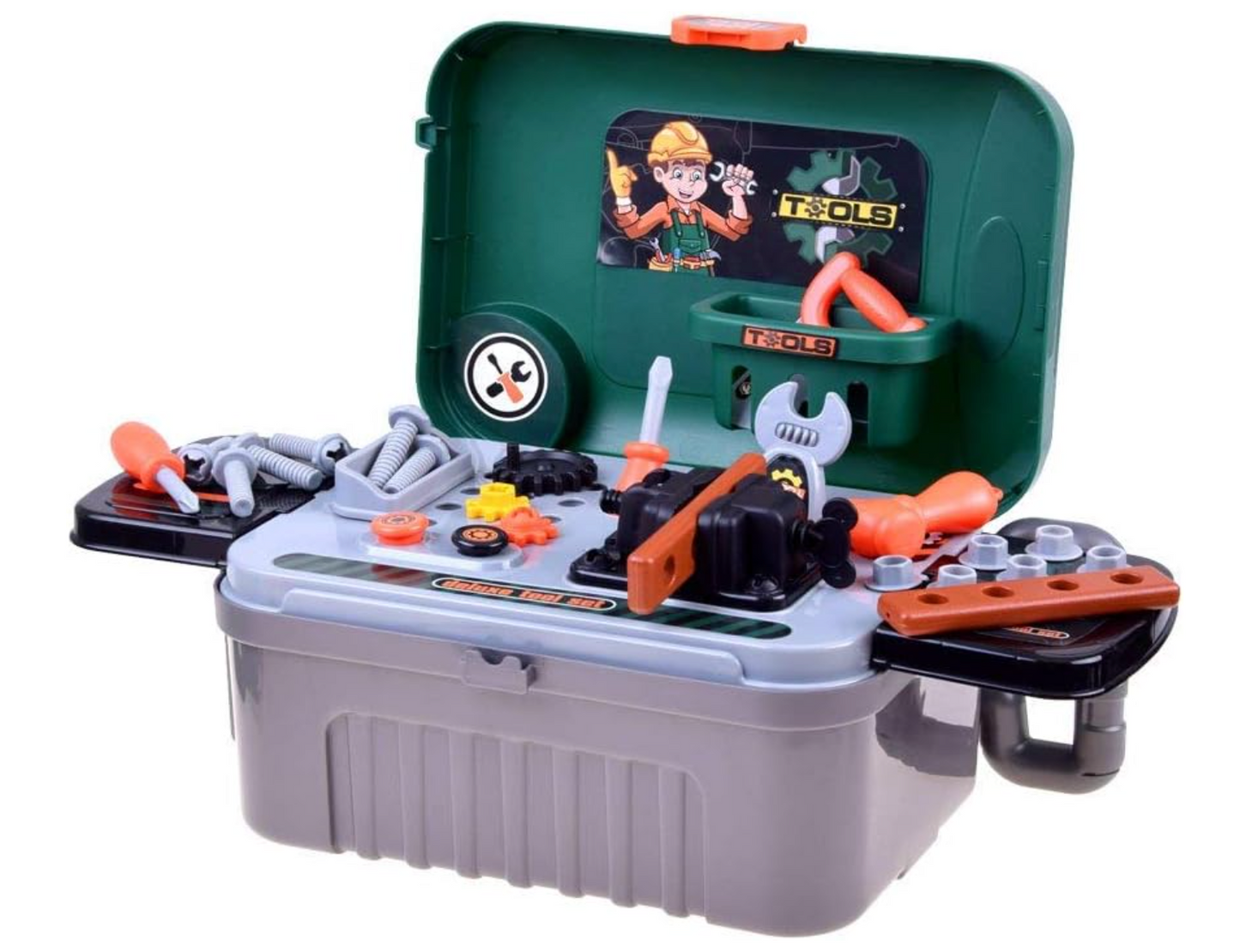 Deluxe Tool! Little Luggage – 3-in-1 Compact Tool Set for Kids