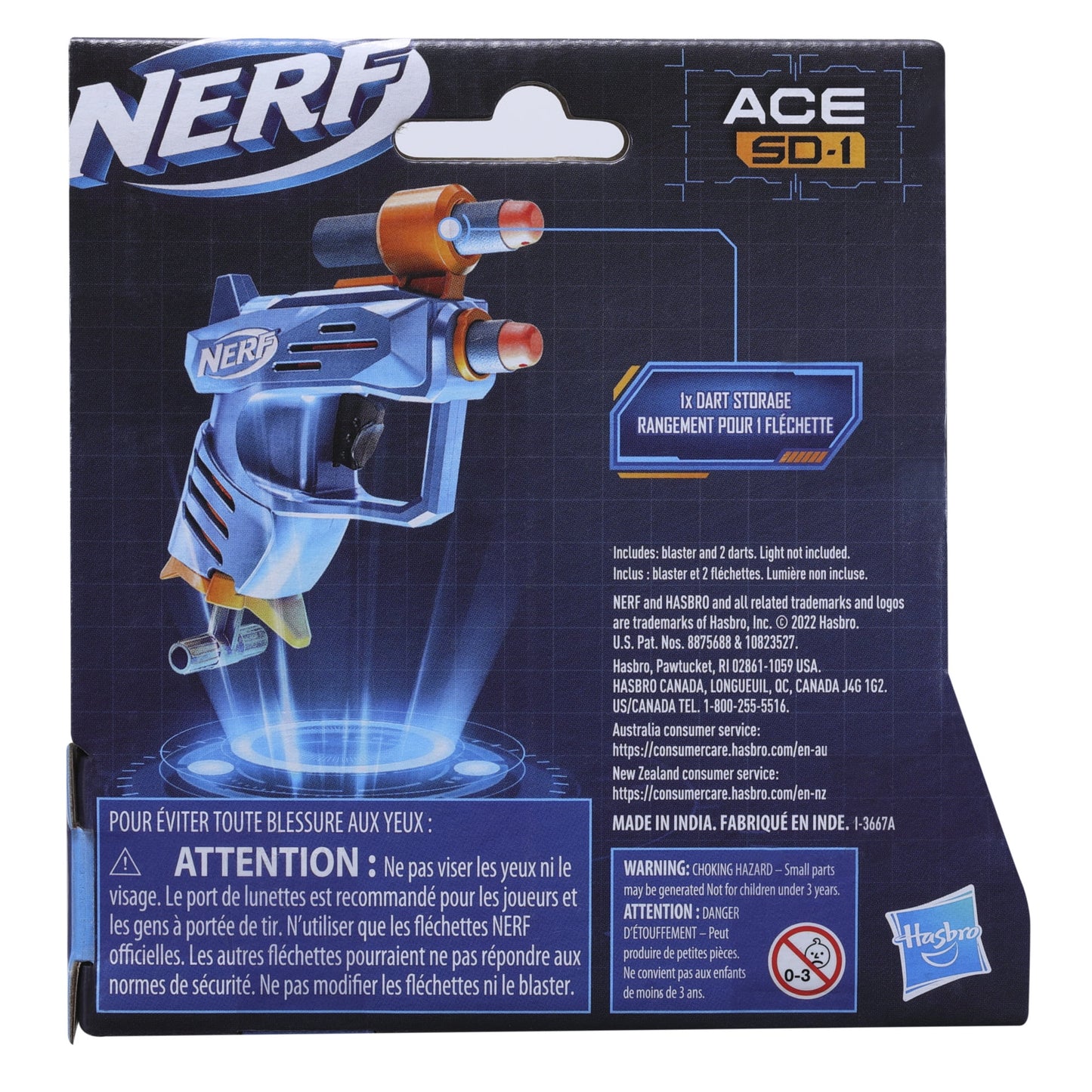 Nerf Elite 2.0 ACE SD-1 with extra Dart Storage Ages 8+