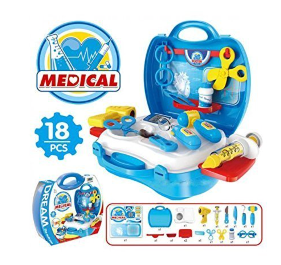 Dream Medical Suitcase – 18-Piece Doctor Playset for Kids