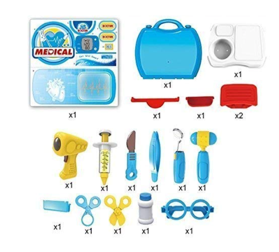 Dream Medical Suitcase – 18-Piece Doctor Playset for Kids