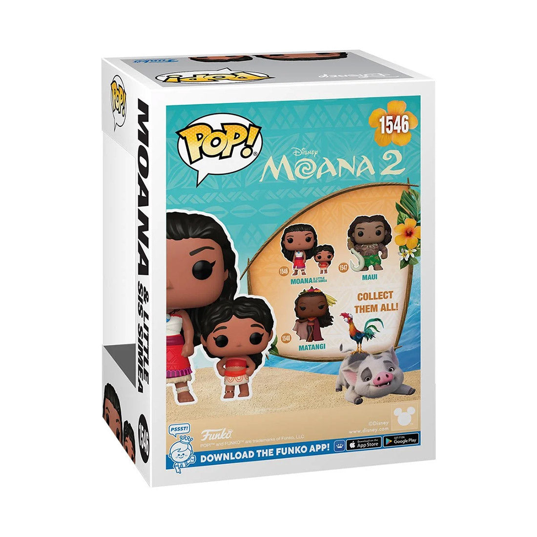 Moana 2 - Funko Pop! Vinyl Figure - Moana & Little Sis Simea